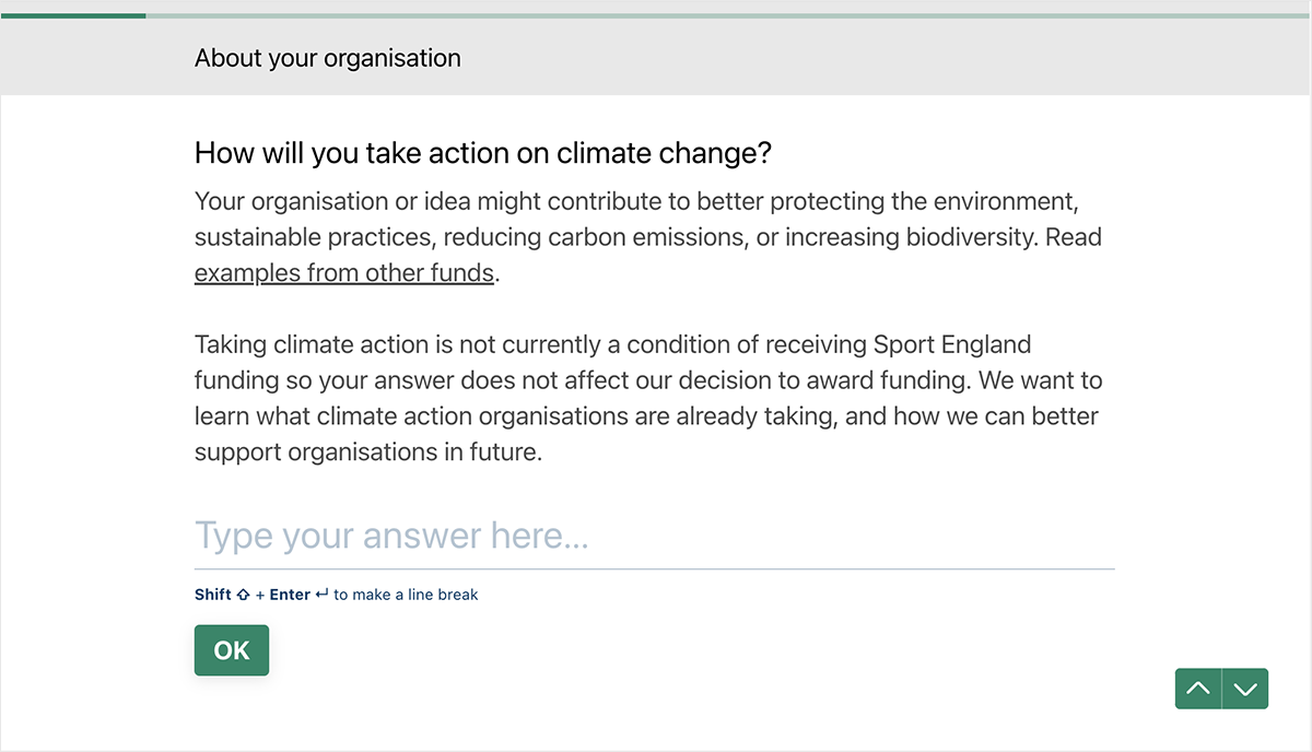 Typeform question: How will you take action on climate change?